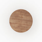 kepes table ronde en bois acacia pied strie