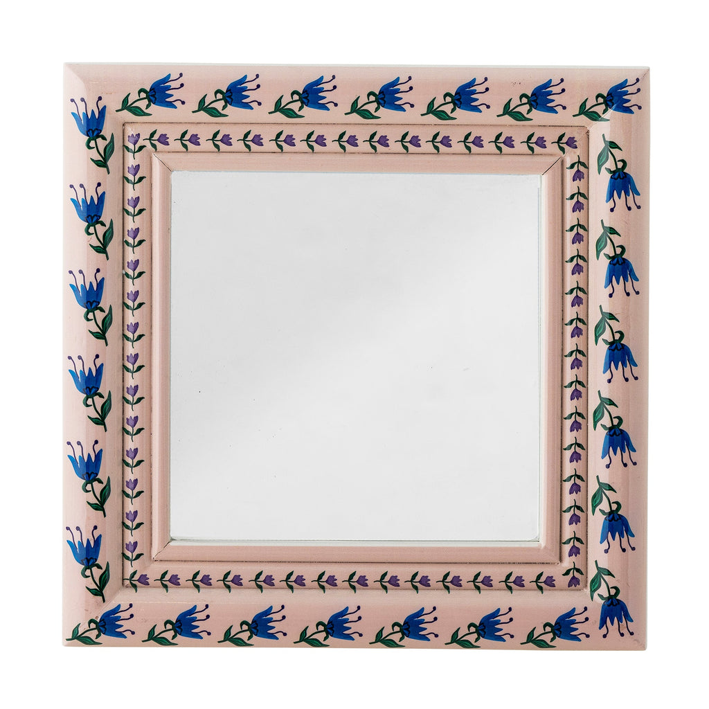 Badia - Miroir Mural - Rose Poudré - Sapin