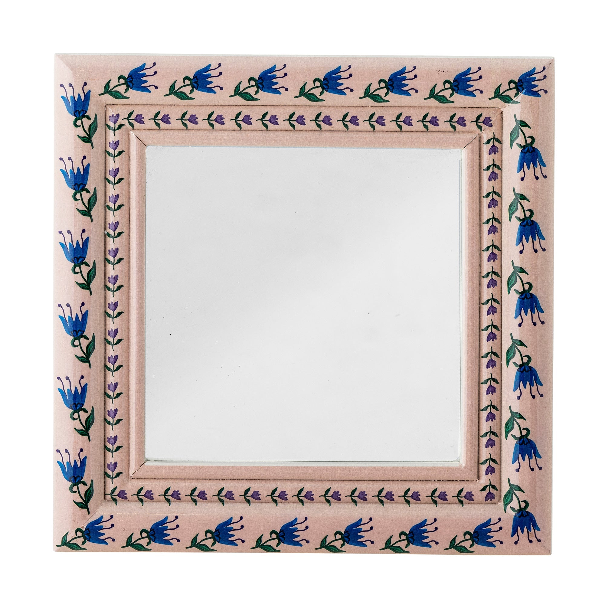 Badia - Miroir Mural - Rose Poudré - Sapin