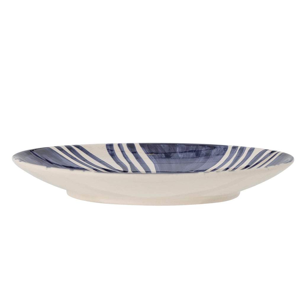 Shama - Assiette - Bleu - Grès