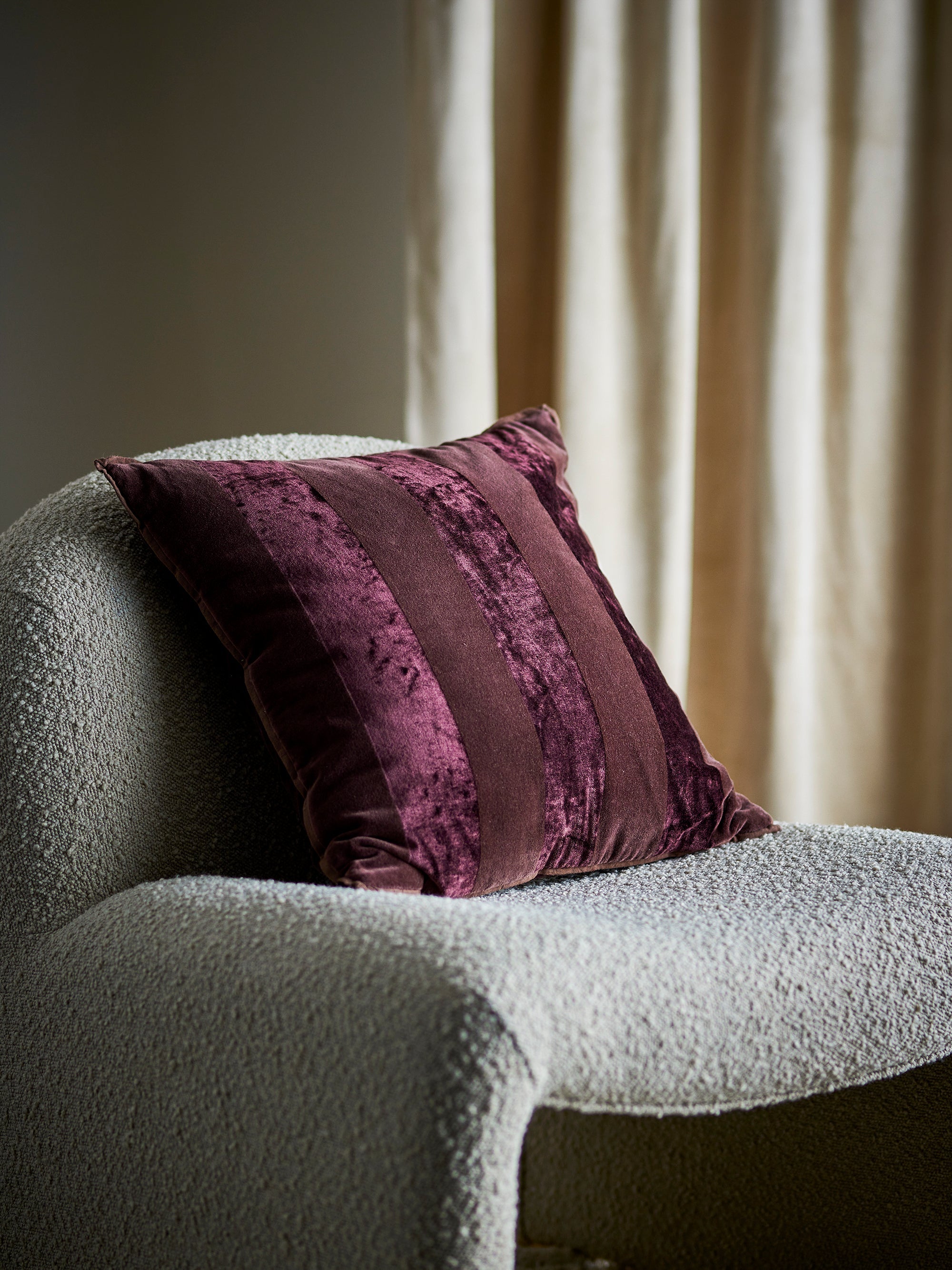 Kosar - Coussin - Marron - Coton