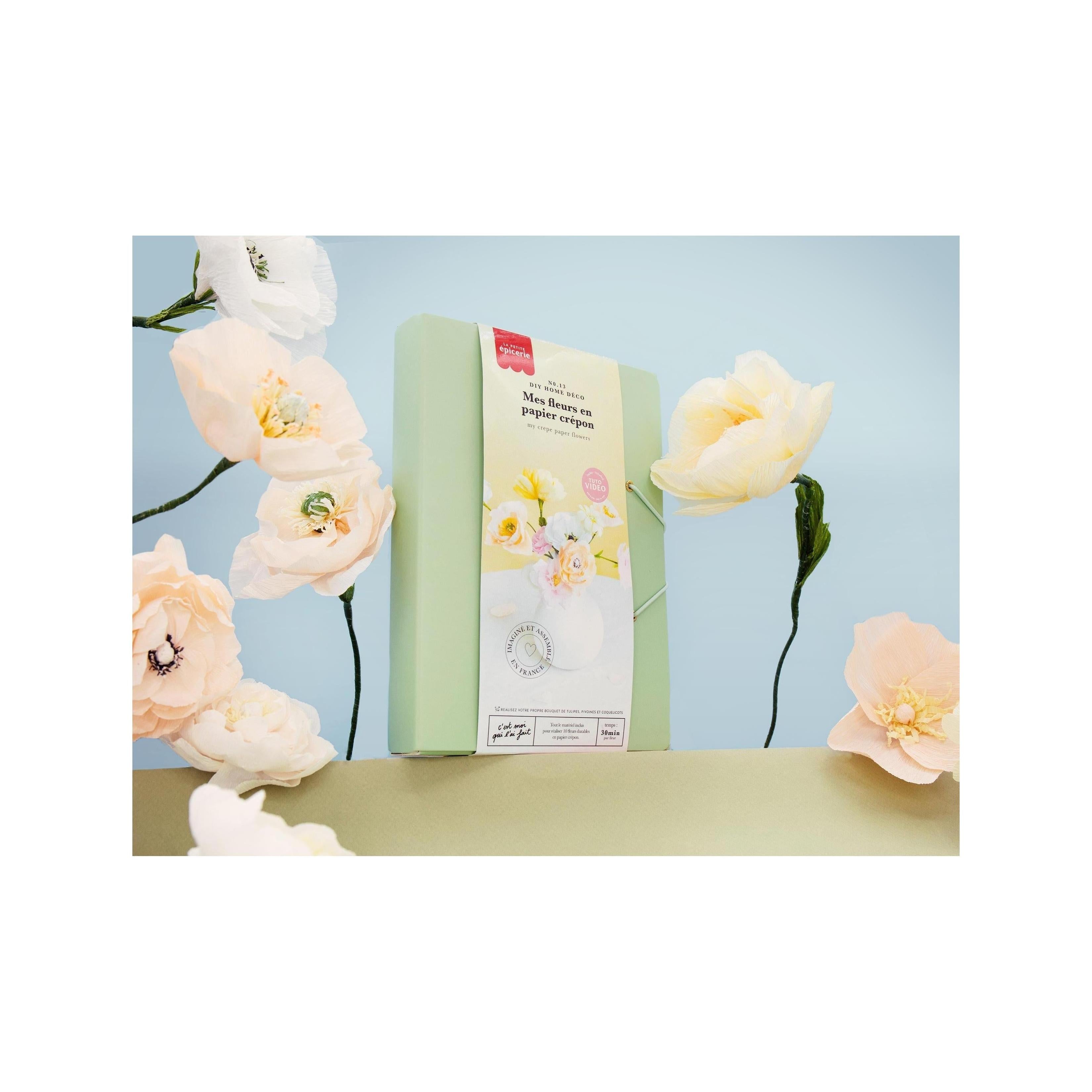 Kit Diy Home Déco - Mes Fleurs En Papier Crépon
