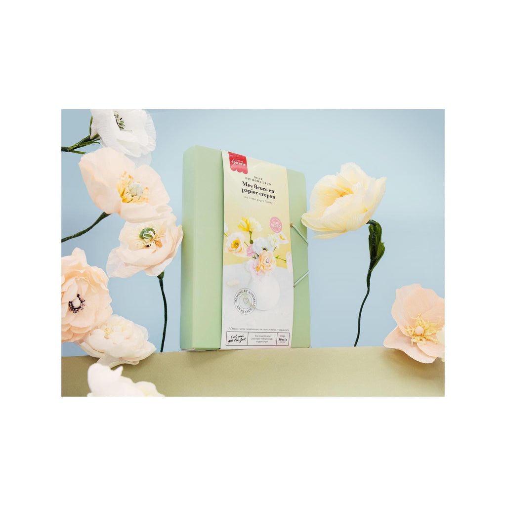 Kit Diy Home Déco - Mes Fleurs En Papier Crépon