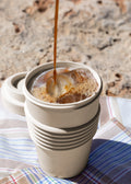 Kitchenware Outdoor Eco - Verre A Café Avec Couvercle En Matériel Recyclé - Sable