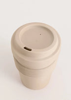 Kitchenware Outdoor Eco - Pack 2 Verres À Café Avec Couvercle Matériau Recyclé - Sable