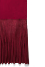 Robe Longue En Maille Rouge