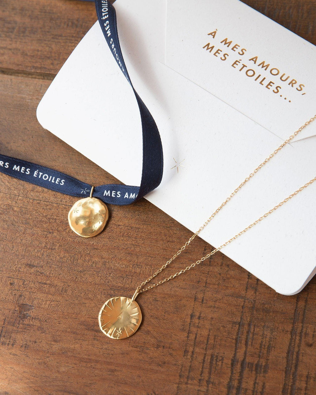La médaille Initiale précieuse - en vermeil - argent et or 24 carats - 20mm Médailles SYLVAIN COMPAGNON