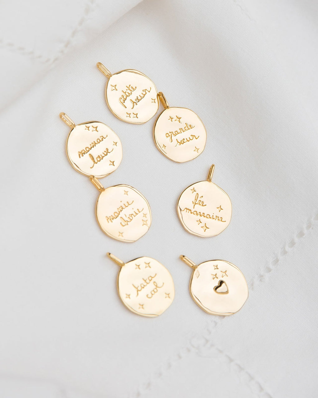 La Médaille Précieuse Seule Maman Louve - En Vermeil - 17Mm
