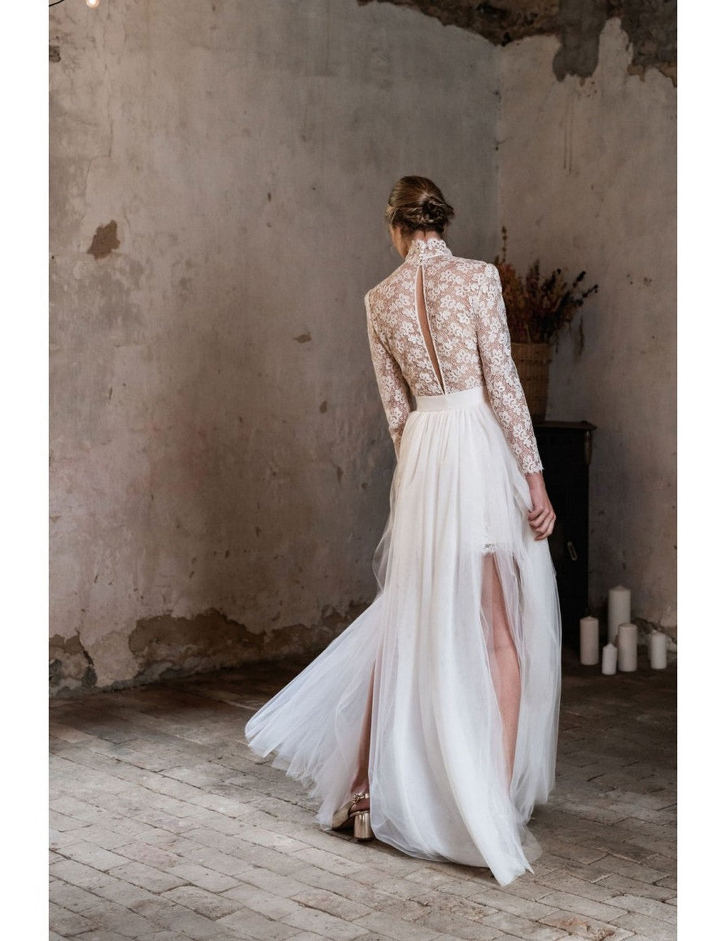Robe De Mariée Chiara En 2 Pièces - Blanc