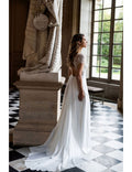 Robe De Mariée Opéra Sans Mousseline - Blanc Soie