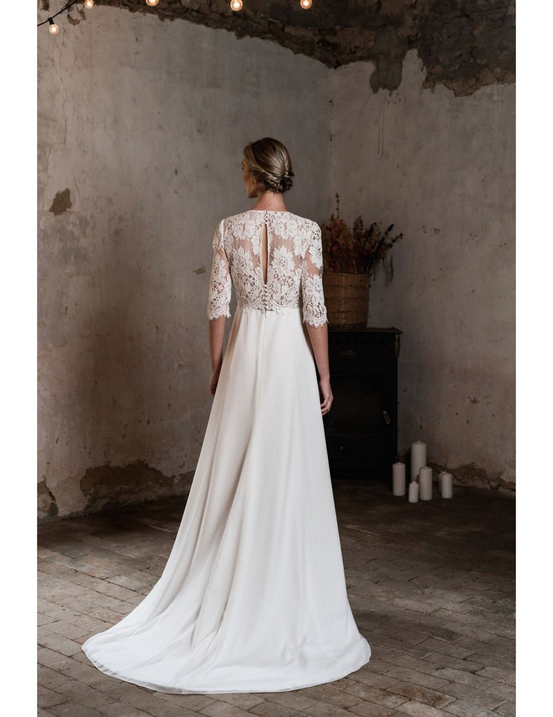 Robe De Mariée Rose - Blanc Soie