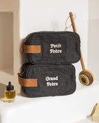 La Trousse De Toilette Grand Frère En Laine - Gris Anthracite