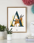 L'affiche Initiale 30 x 40 cm - Michelle Carlslund x émoi émoi - édition limitée Affiches Michelle Carlslund