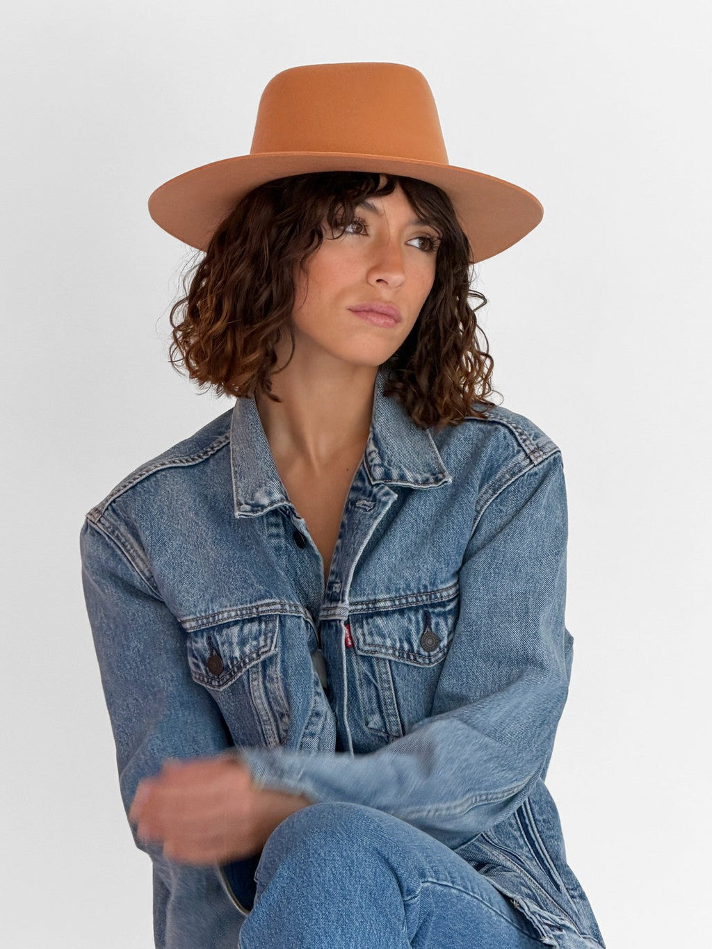 Chapeau Feutre Lais - Apricot