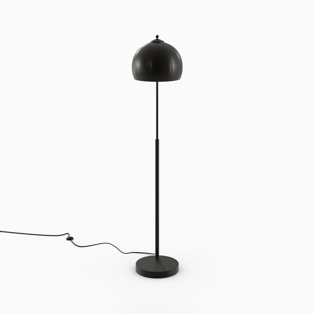 lamapdaire dinard en metal noir arrondi