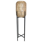 Stanley - Lampadaire Sans Fil - Polyrotin - Gris