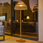 Elion - Lampadaire Sans Fil - Polyrotin - Beige
