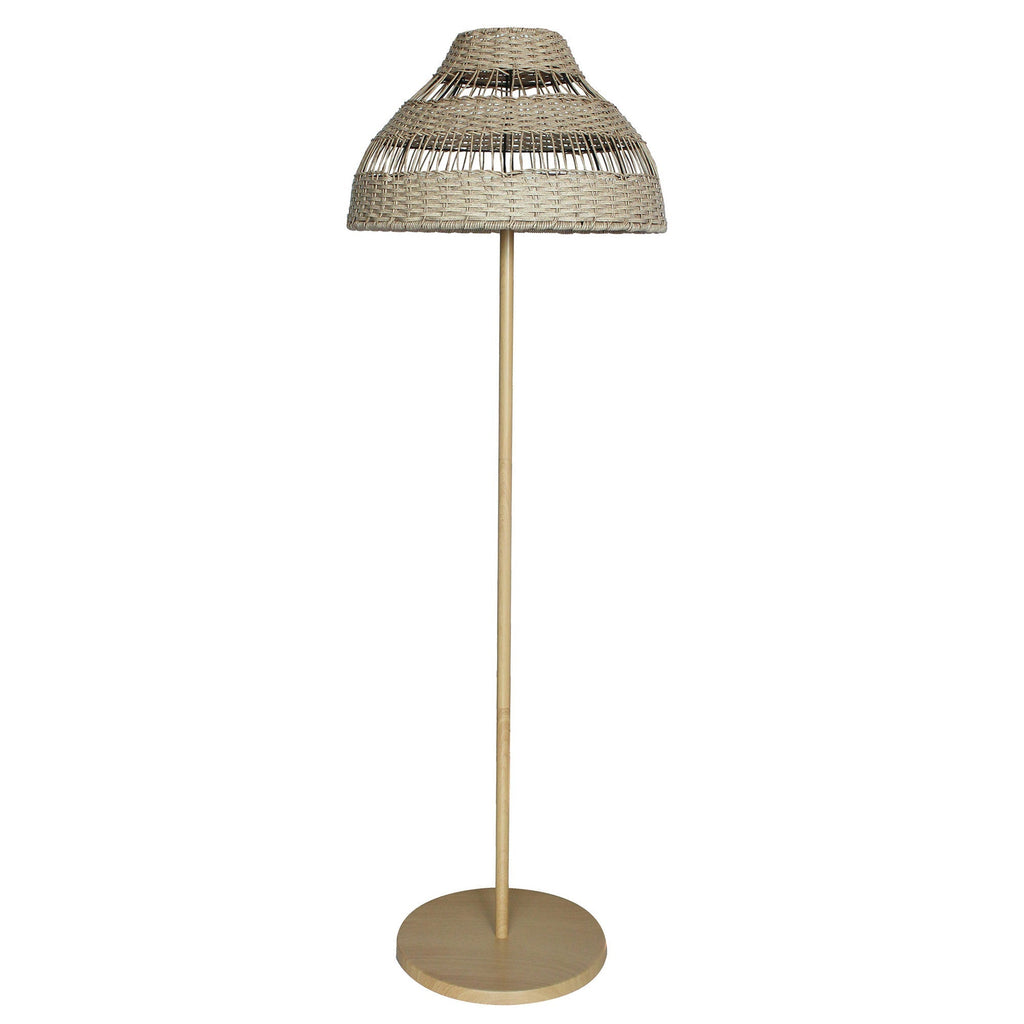 Elion - Lampadaire Sans Fil - Polyrotin - Beige