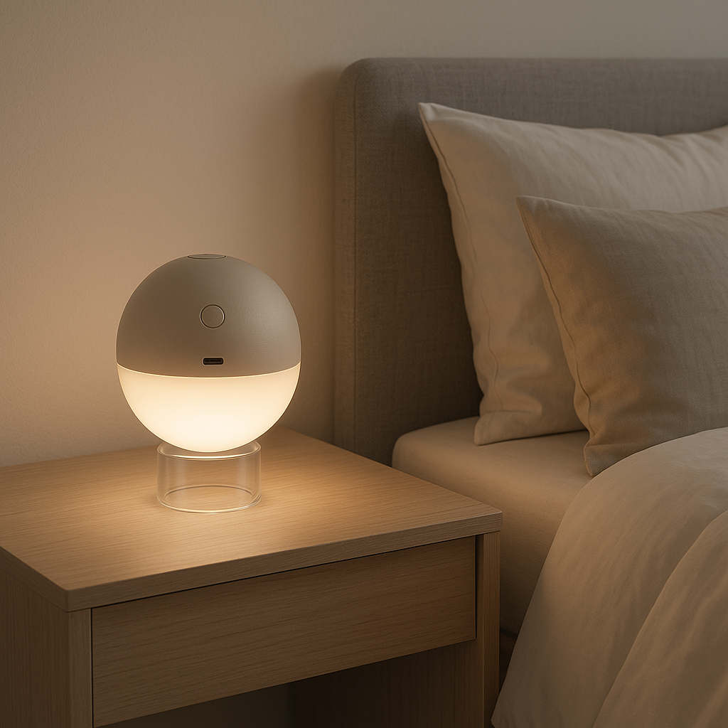 Albedo - Lampe De Chevet Sans Fil - Aluminium - Beige