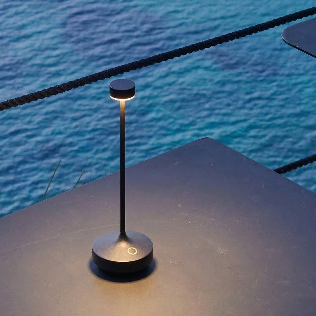 Ruby - Lampe De Table Sans Fil - Acier - Noir