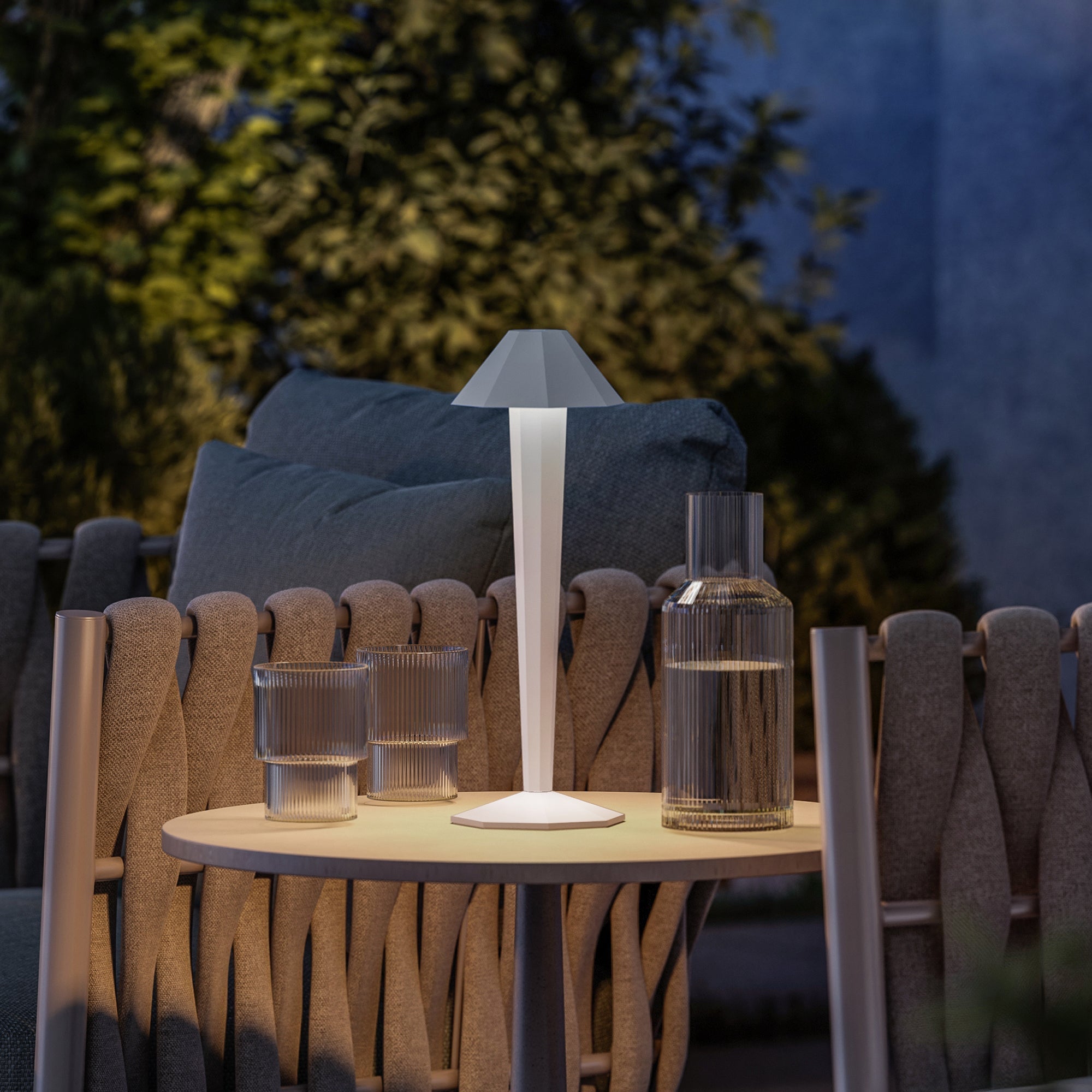 Lampe De Table Sans Fil - Krypton White