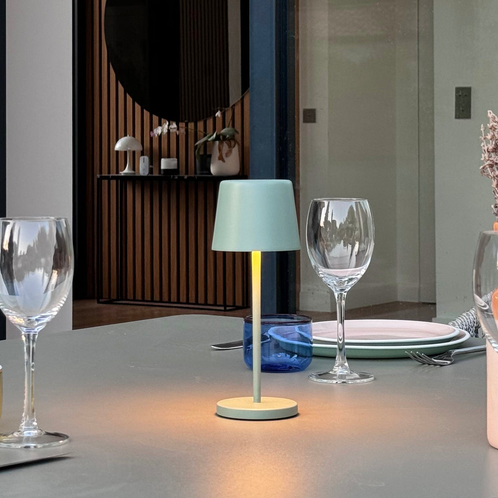 Kelly Mini - Lampe De Table Sans Fil - Acier - Vert