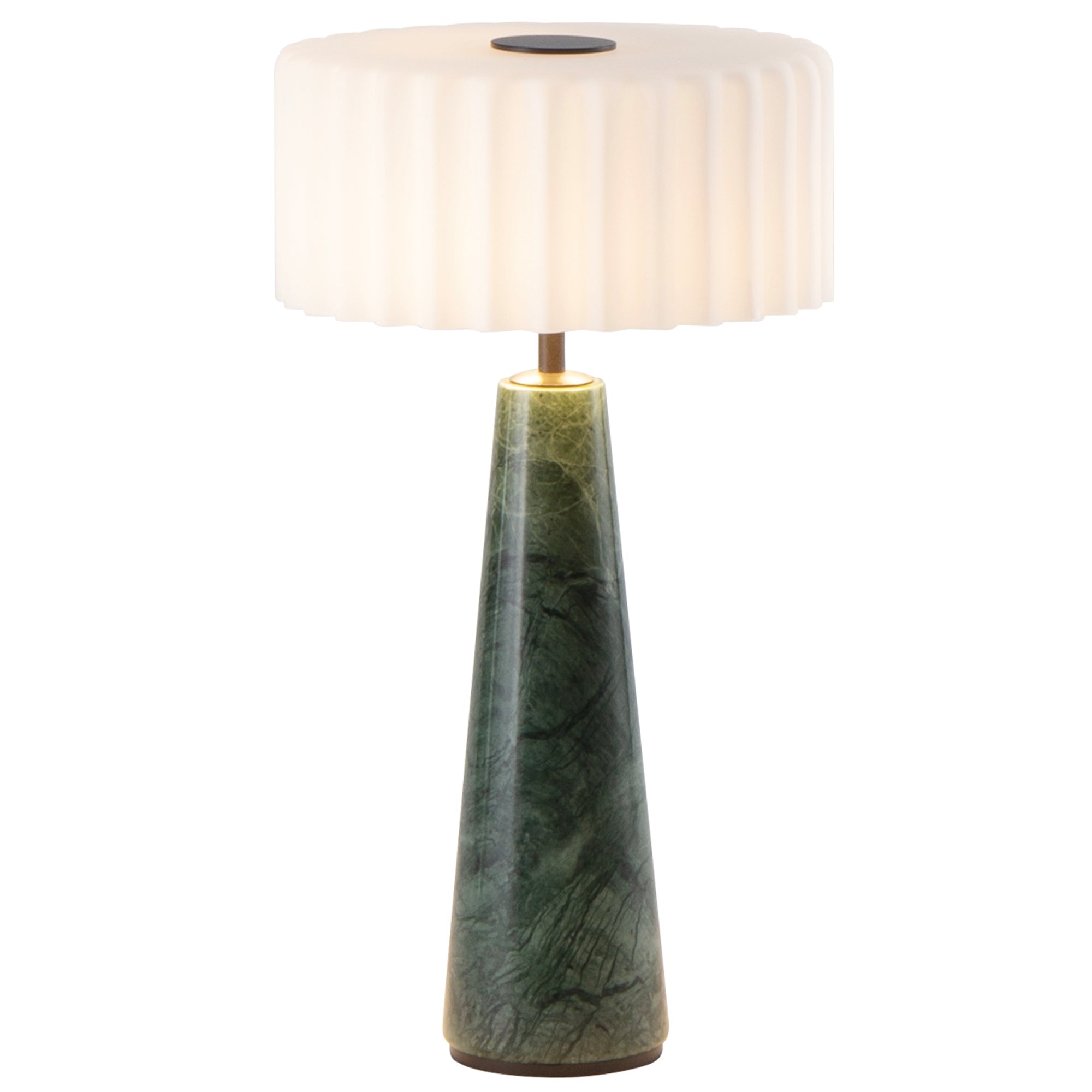 Blok - Lampe De Table Sans Fil - Marbre - Vert