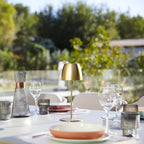 Orlum - Lampe De Table Sans Fil - Acier - Doré