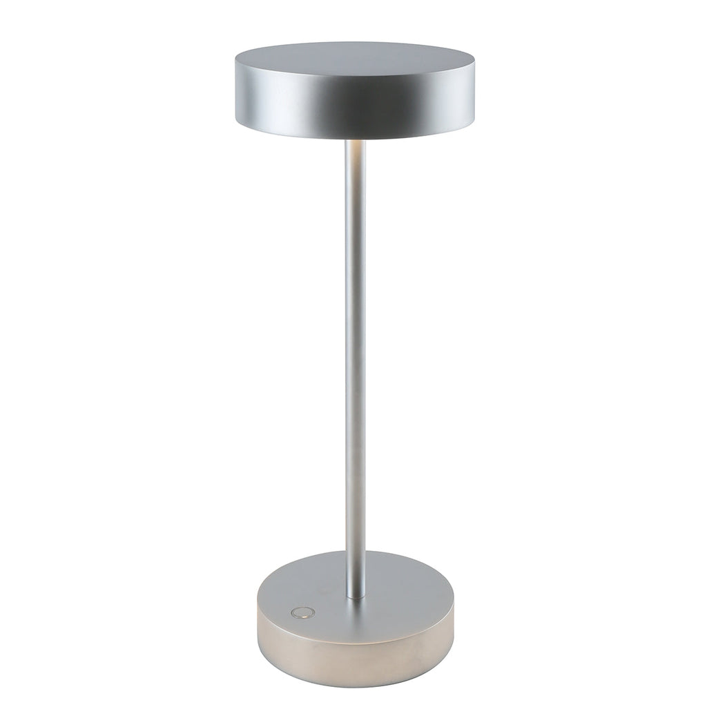 Sandy - Lampe De Table Sans Fil - Aluminium - Argent