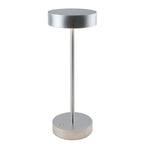 Sandy - Lampe De Table Sans Fil - Aluminium - Argent