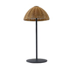 Faroe - Lampe De Table Sans Fil - Polyrotin - Marron