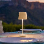 Kelly Mini - Lampe De Table Sans Fil - Acier - Beige