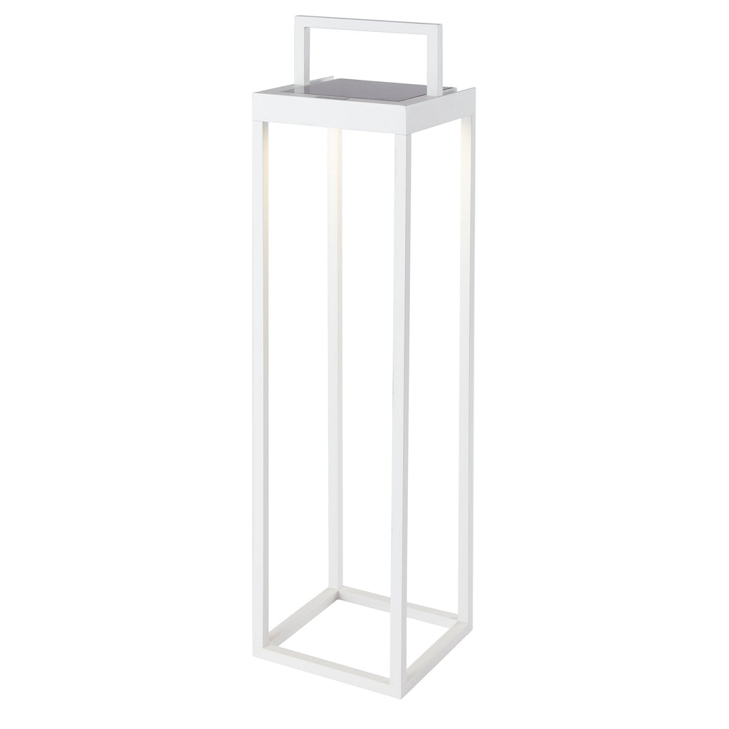 Hydra - Borne & Potelet Solaire - Aluminium - Blanc