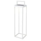 Hydra - Borne & Potelet Solaire - Aluminium - Blanc