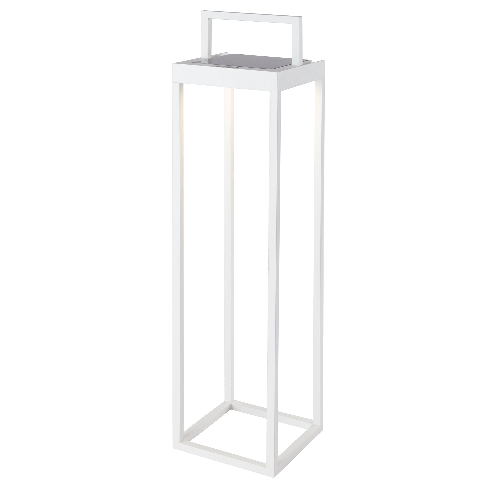 Hydra - Borne & Potelet Solaire - Aluminium - Blanc