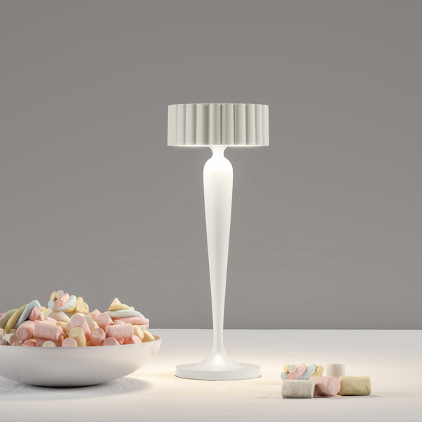 Twiggy - Lampe De Table Sans Fil - Aluminium - Blanc