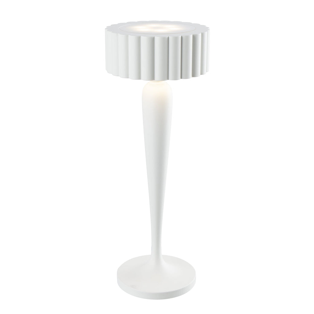 Twiggy - Lampe De Table Sans Fil - Aluminium - Blanc