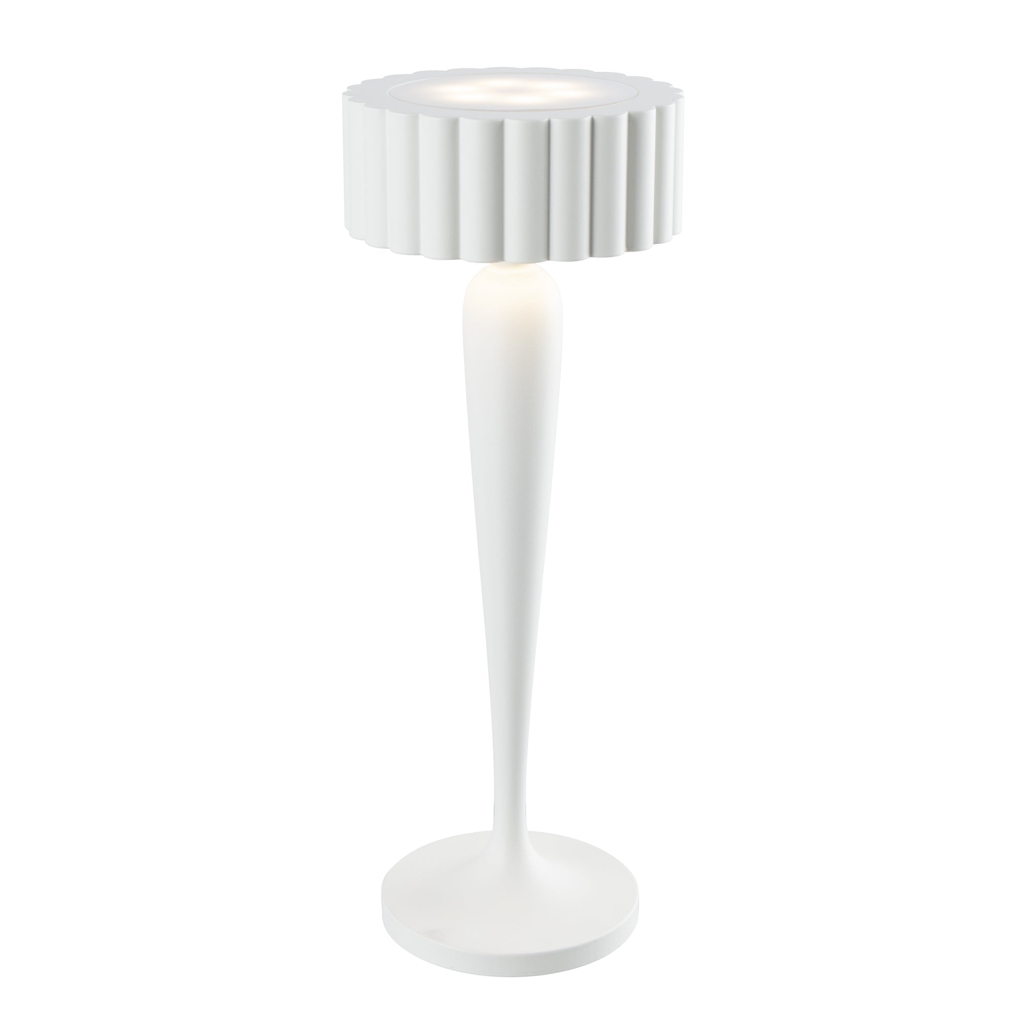 Twiggy - Lampe De Table Sans Fil - Aluminium - Blanc