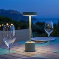 Roby - Lampe De Table Sans Fil - Acier - Vert