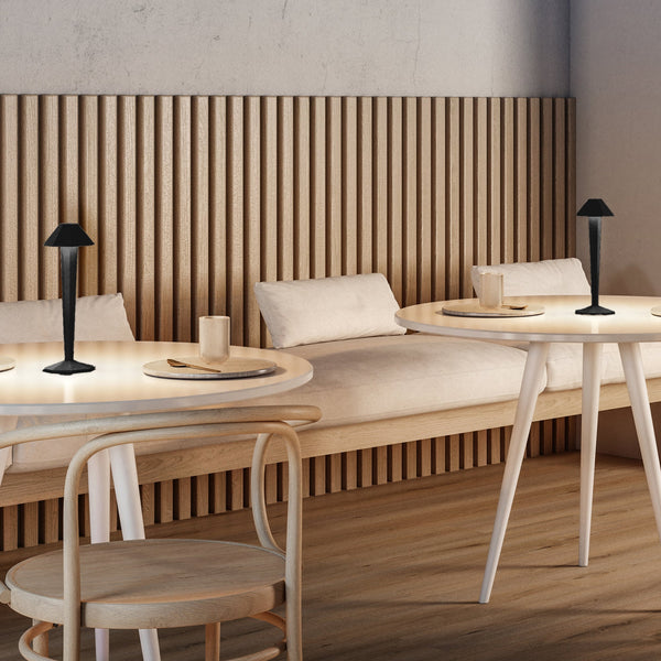 Krypton - Lampe De Table Sans Fil - Aluminium - Noir