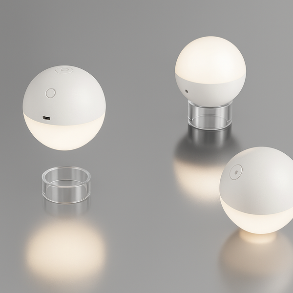 Albedo - Lampe De Chevet Sans Fil - Aluminium - Blanc