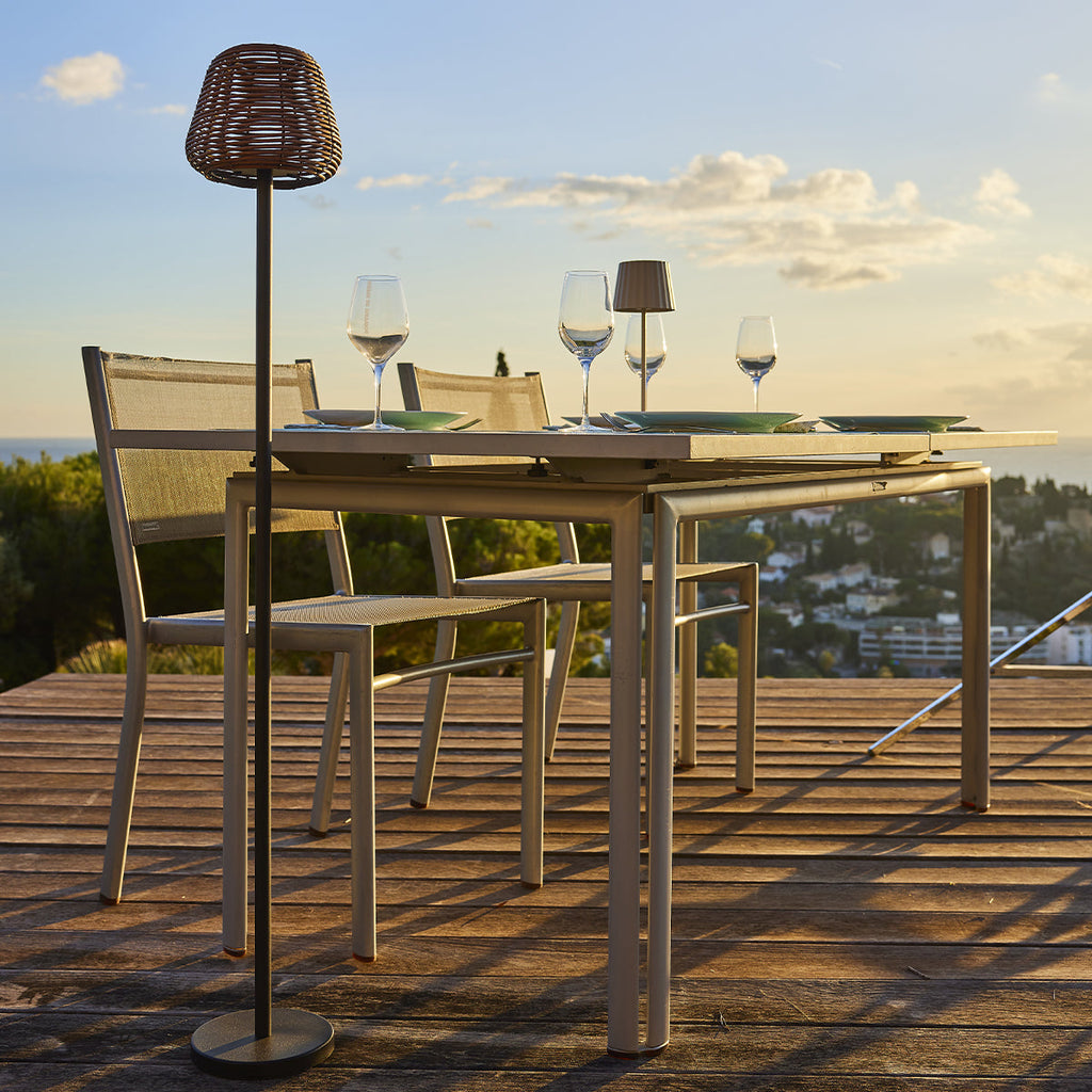 Boheme Tall - Lampadaire Sans Fil - Polyrotin - Marron