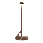 Lume - Lampe De Table Sans Fil - Aluminium - Marron