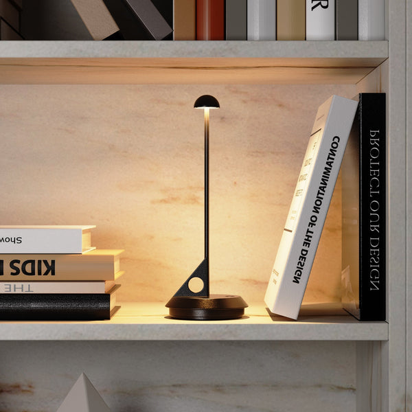 Lume - Lampe De Table Sans Fil - Aluminium - Noir