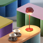 Stone - Lampe De Table Sans Fil - Aluminium - Rouge