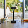 Sandy - Lampe De Table Sans Fil - Aluminium - Noir