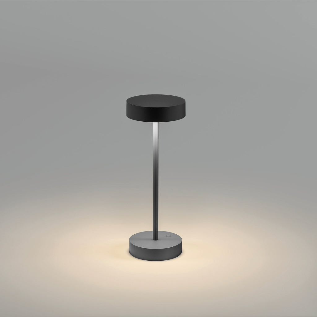 Sandy Mini - Lampe De Table Sans Fil - Aluminium - Noir