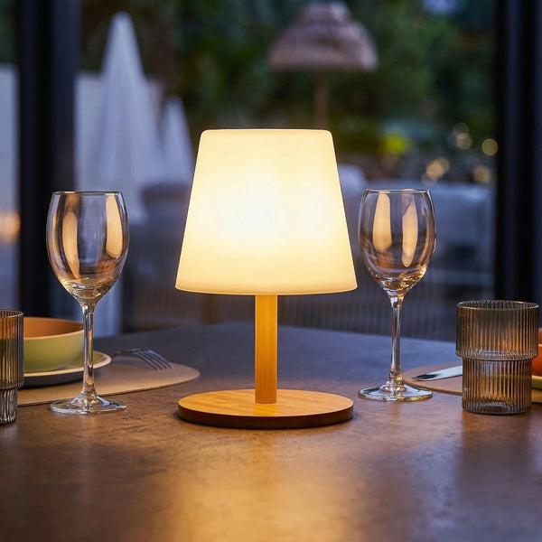 Wood - Lampe De Table Sans Fil - Bois - Bois