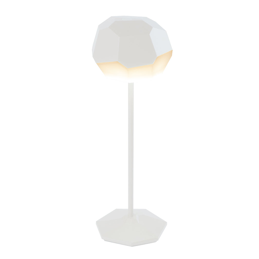 Stone - Lampe De Table Sans Fil - Aluminium - Blanc