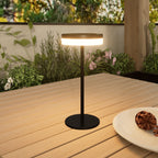 Vivia - Lampe De Table Solaire - Aluminium - Noir